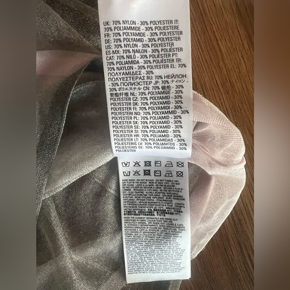 Brand New Diesel Layered Sheer Grey Top - Picture 5 of 10